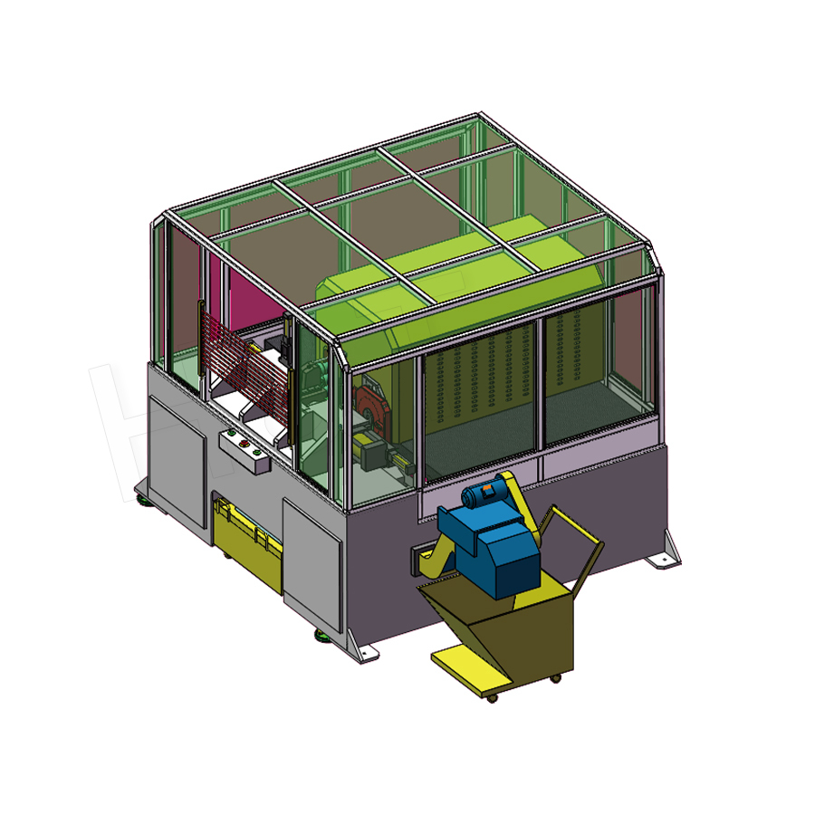 Machine tout-en-un d'estampage, de rainure rotative et de chanfreinage